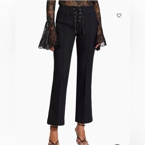 Maje Black Lace Front Jeans